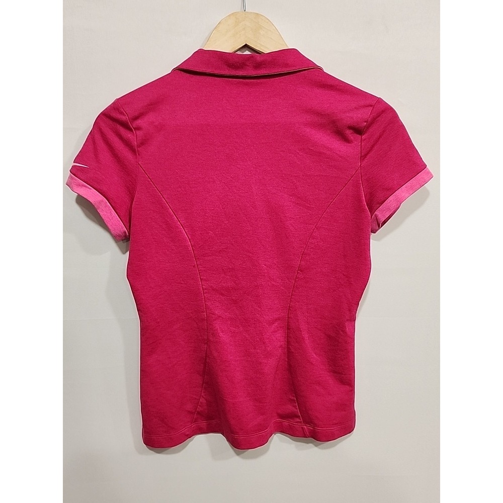 Nike Golf Tour Performance Dri-Fit Shirt Womens S Dark Fuchsia, Short Sleeve - Picture 12 of 12
